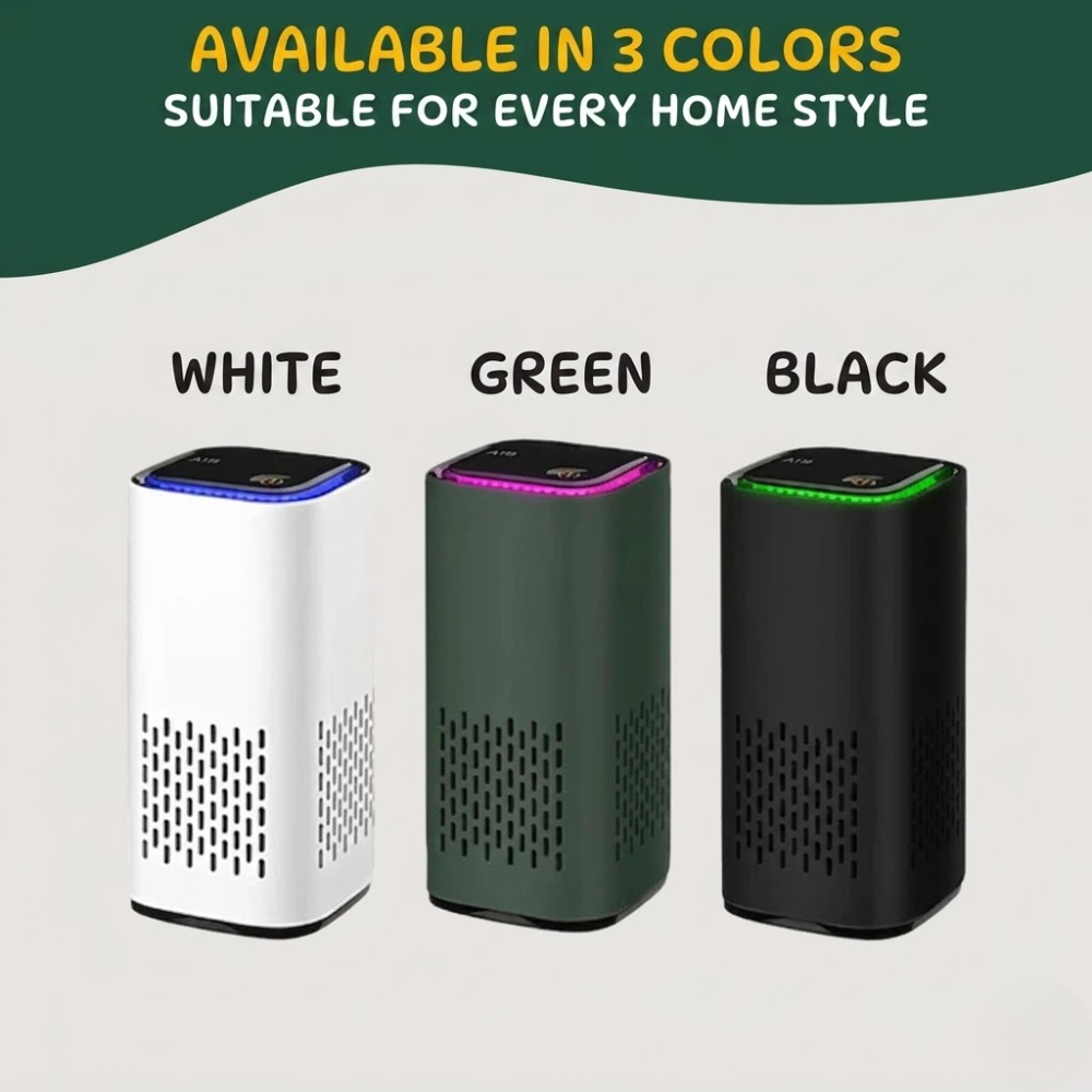 Air Purifier for Pet Odor & Dander – Quiet Compact Air Cleaner for Dogs & Cats