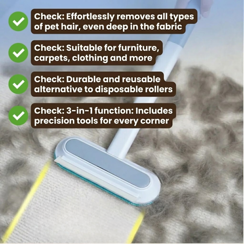 Charm Paws MultiSwipe – Pet Hair Remover for Furniture & Clothing