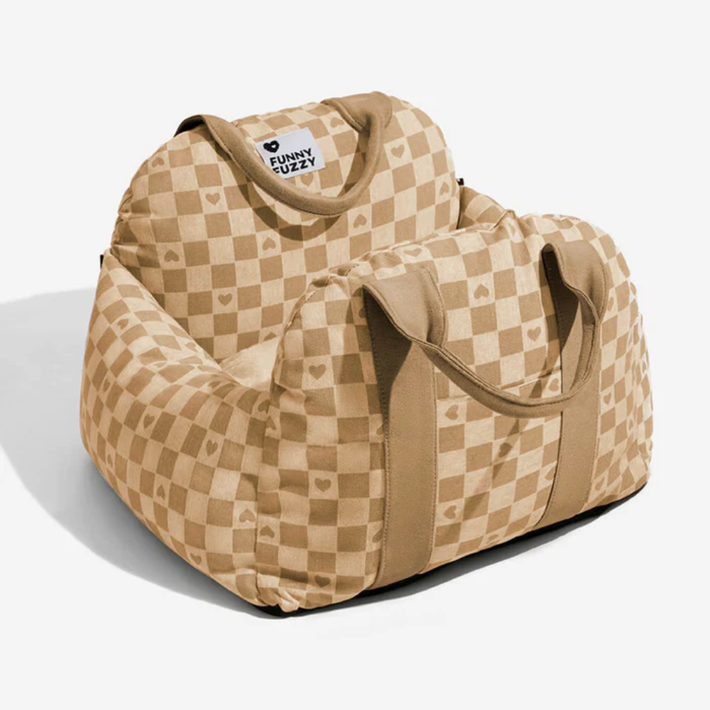 Dog Car Seat Bed – Waterproof Travel Booster for Small Dogs