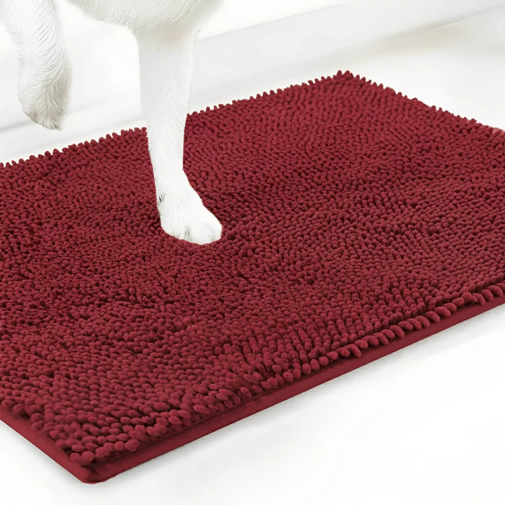 Dog Door Mat for Muddy Paws – Super Absorbent Non-Slip Pet Mat