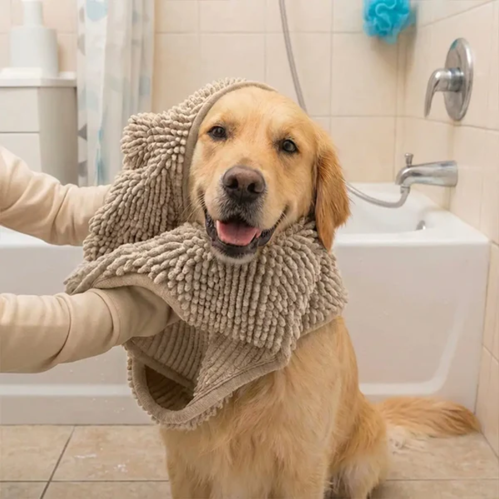 Dog Drying Towel – Absorbent Shammy Towel for Wet Dogs