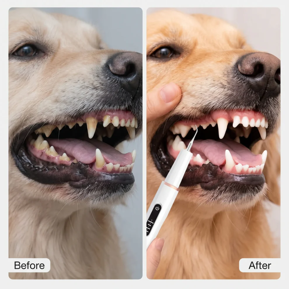 Dog Teeth Cleaning Tool – Ultrasonic Tartar Remover for Home Dental Care
