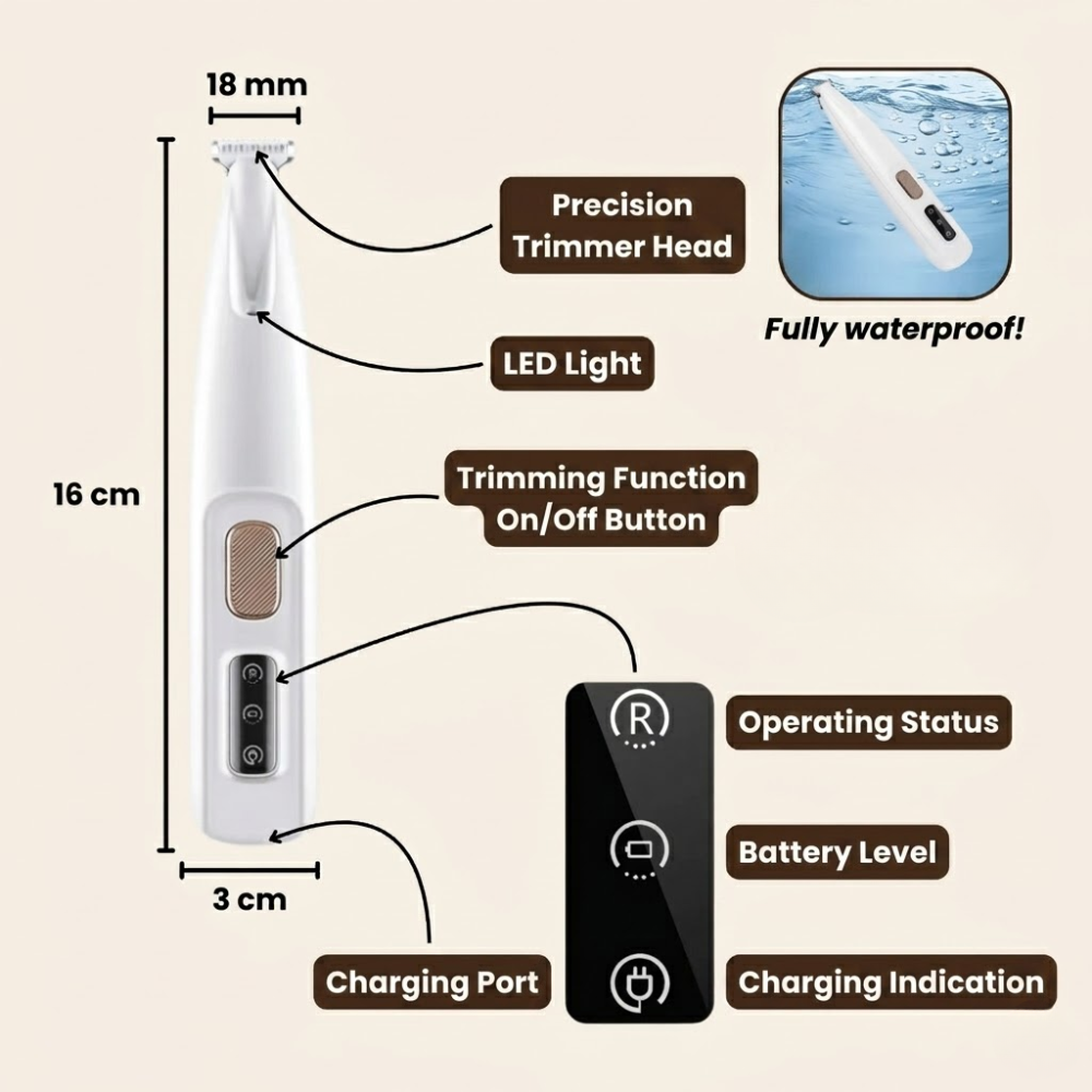 Paw Blade Pro – Pet Grooming Trimmer for Precise Coat Care