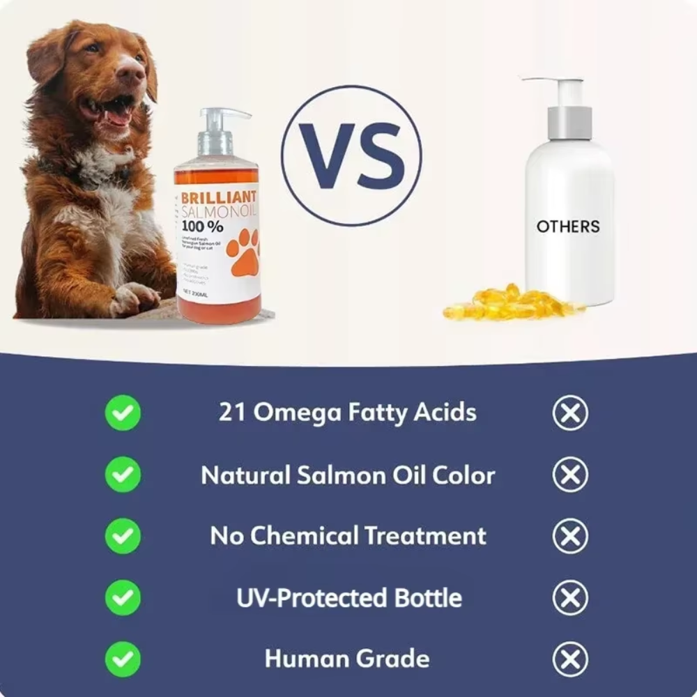 Salmon Oil Supplement for Dogs | Liquid Pet Oil