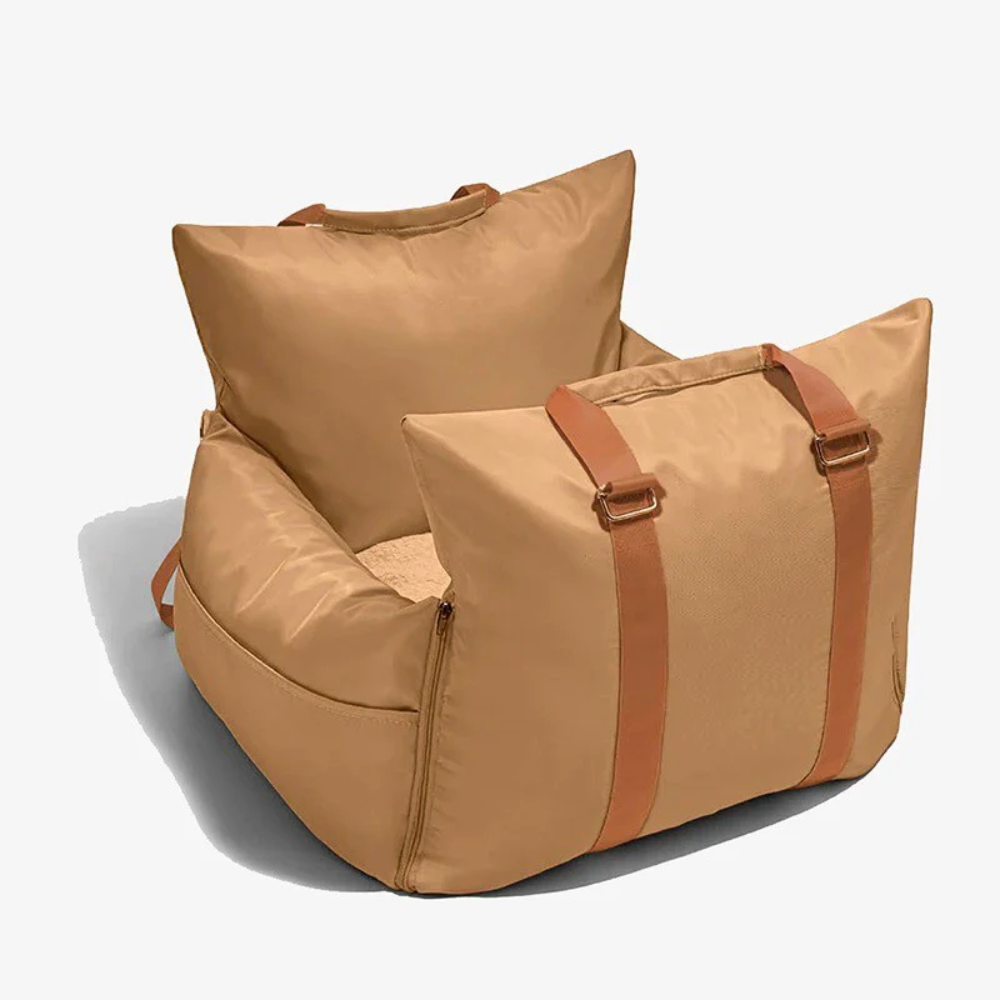 Waterproof Dog Car Seat Bed – Travel Booster for Small Dogs