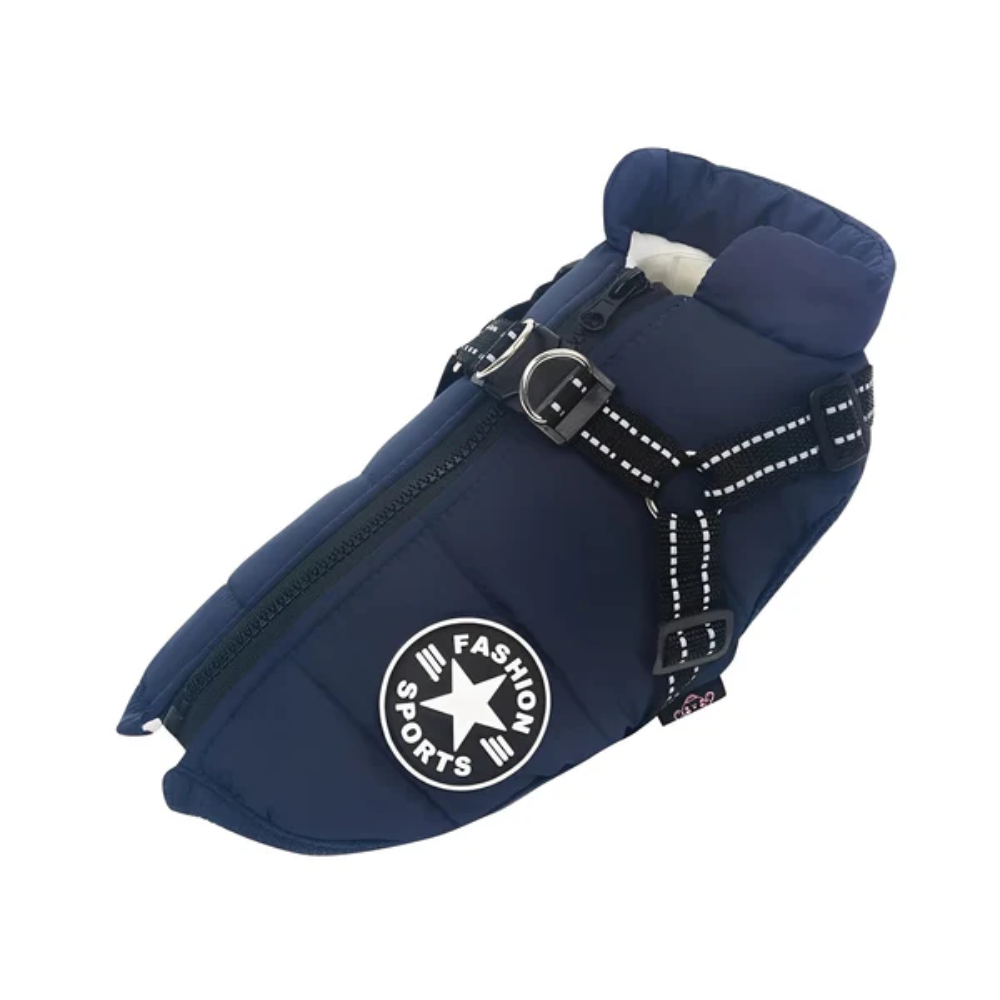 Waterproof Dog Winter Coat with Reflective Strips & Warm Lining