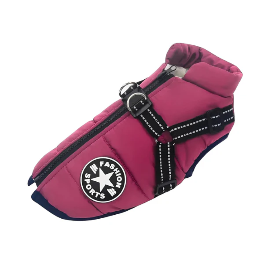Waterproof Dog Winter Coat with Reflective Strips & Warm Lining