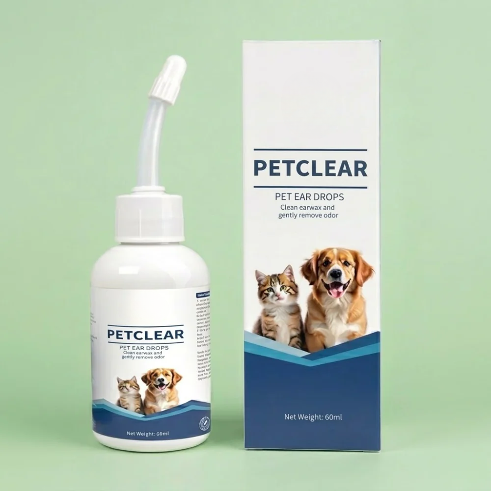 Pet Ear Cleanser Drops for Dogs and Cats | Applicator Tip
