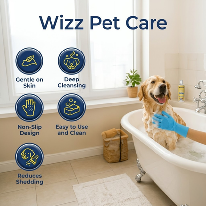 Pet Grooming Gloves – Deshedding &amp; Bathing Gloves for Dogs &amp; Cats