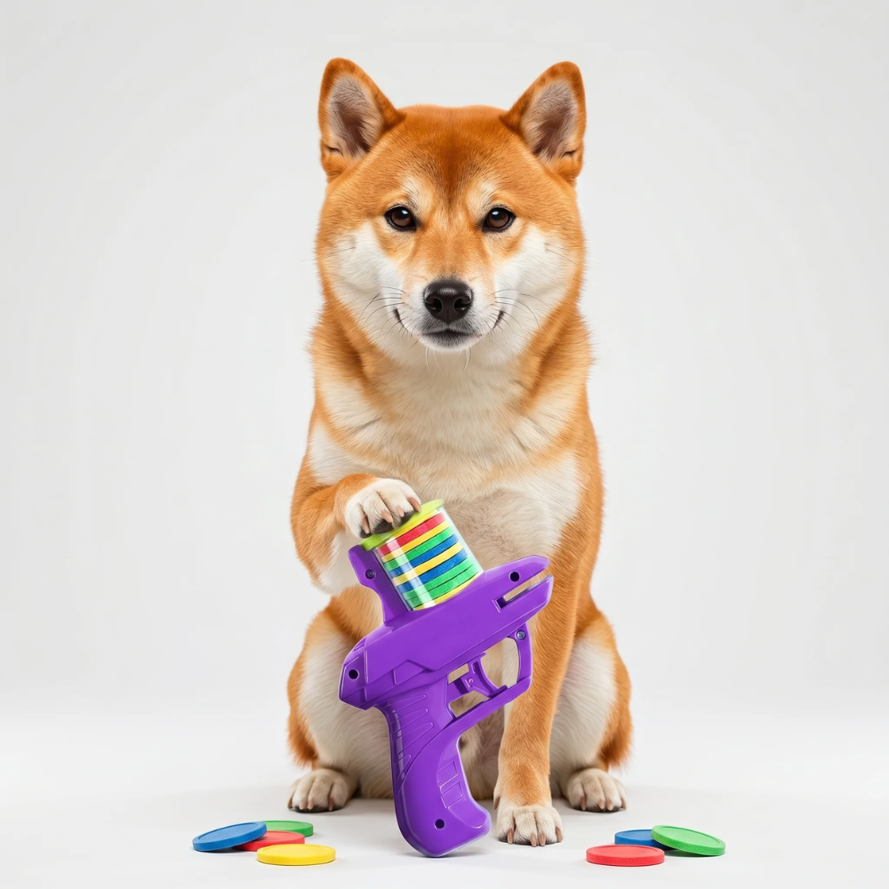 2-in-1 Dog Disc Launcher Toy – Interactive Fetch &amp; Ball Toy
