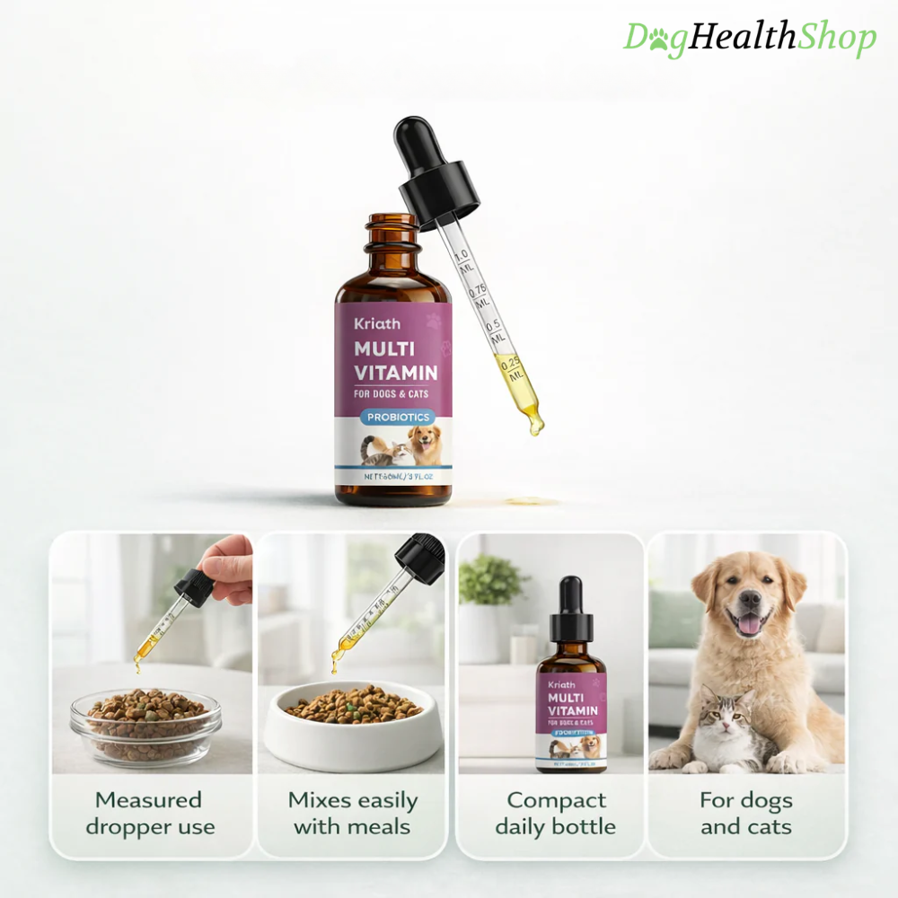Multivitamin Liquid Drops for Pets | Oral Supplement