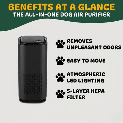 Air Purifier for Pet Odor &amp; Dander – Quiet Compact Air Cleaner for Dogs &amp; Cats