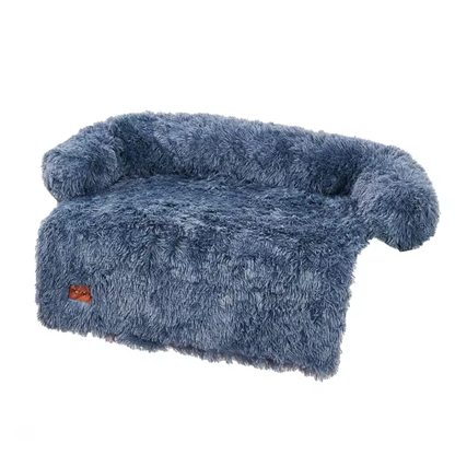 Calming Dog Bed – Fluffy Plush Mat with Removable Washable Cover