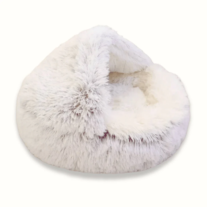 Calming Dog &amp; Cat Bed Cave with Support – Cozy Pet Basket