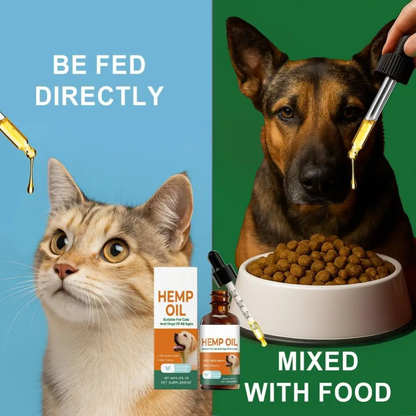 Hemp Seed Oil Drops for Cats and Dogs | Hair and Joint Care