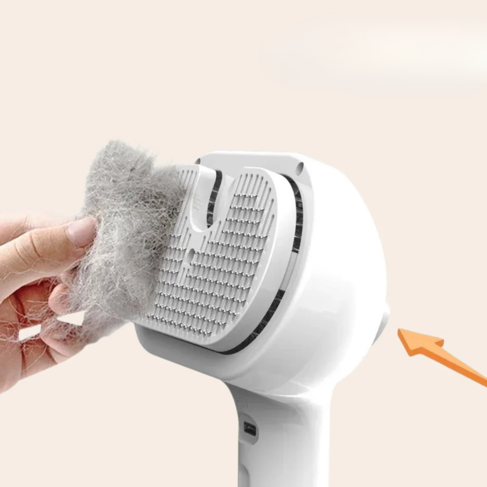 Charm Paws Steami Pro – Dog Steam Grooming Brush for Easy Coat Care