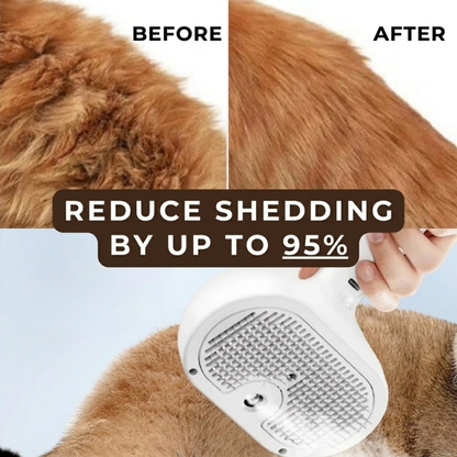 Charm Paws Steami Pro – Dog Steam Grooming Brush for Easy Coat Care