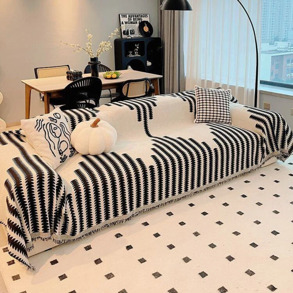 Chenille Sofa Cover – Double-Sided Anti-Scratch Couch Protector