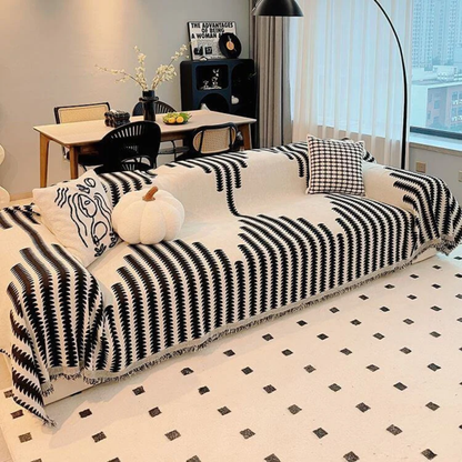 Chenille Sofa Cover – Double-Sided Anti-Scratch Couch Protector