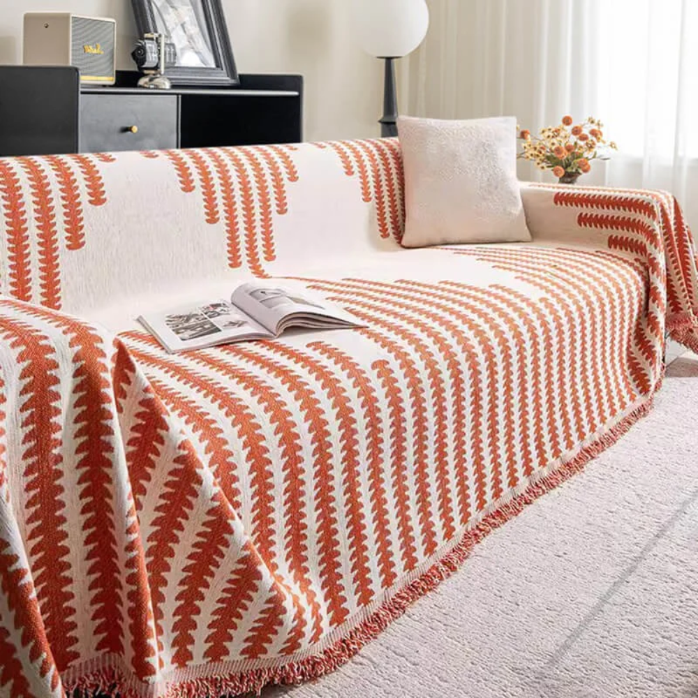 Chenille Sofa Cover – Double-Sided Anti-Scratch Couch Protector