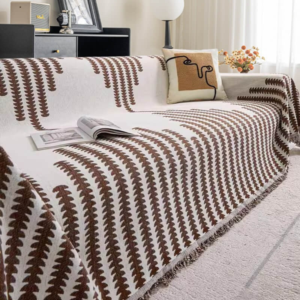 Chenille Sofa Cover – Double-Sided Anti-Scratch Couch Protector