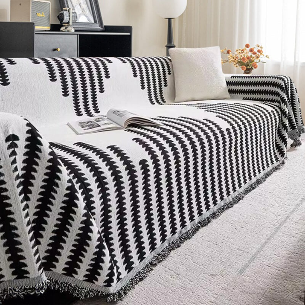 Chenille Sofa Cover – Double-Sided Anti-Scratch Couch Protector