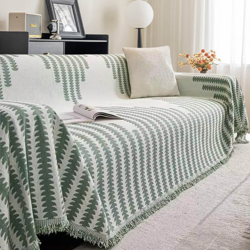Chenille Sofa Cover – Double-Sided Anti-Scratch Couch Protector