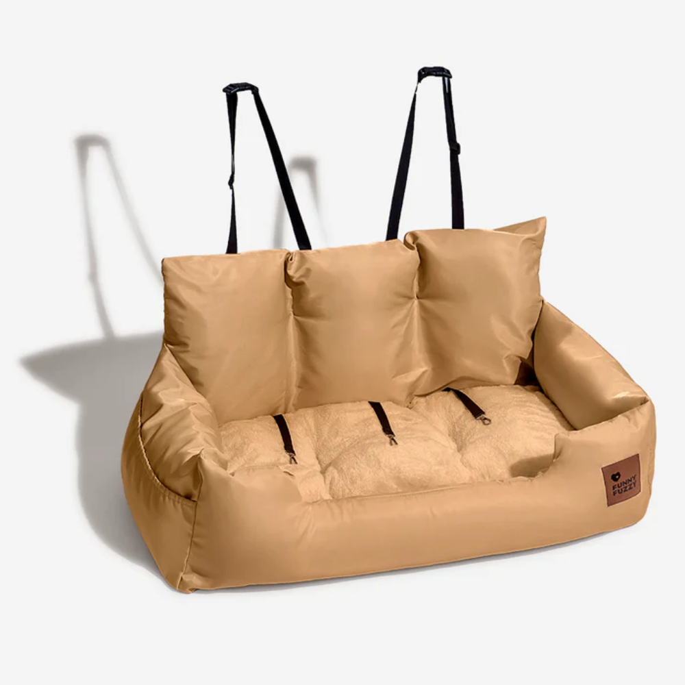 Dog Car Back Seat Bed – Travel Booster for Medium &amp; Large Dogs