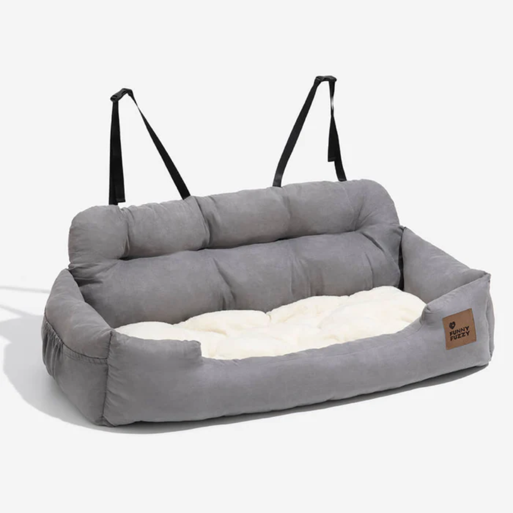 Dog Car Back Seat Bed – Travel Booster for Medium &amp; Large Dogs