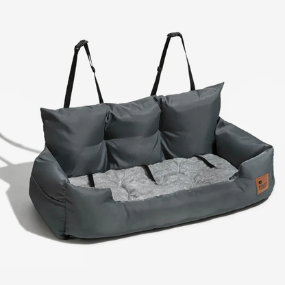 Dog Car Back Seat Bed – Travel Booster for Medium &amp; Large Dogs