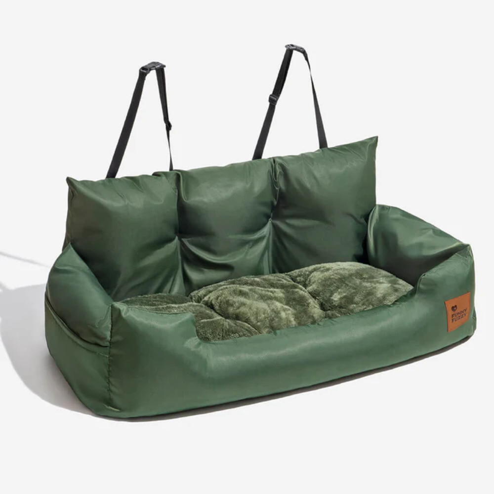 Dog Car Back Seat Bed – Travel Booster for Medium &amp; Large Dogs