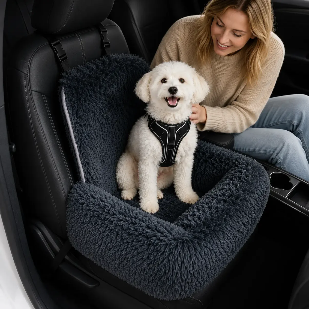 Dog Car Seat Bed – Comfortable Travel Booster for Small Dogs