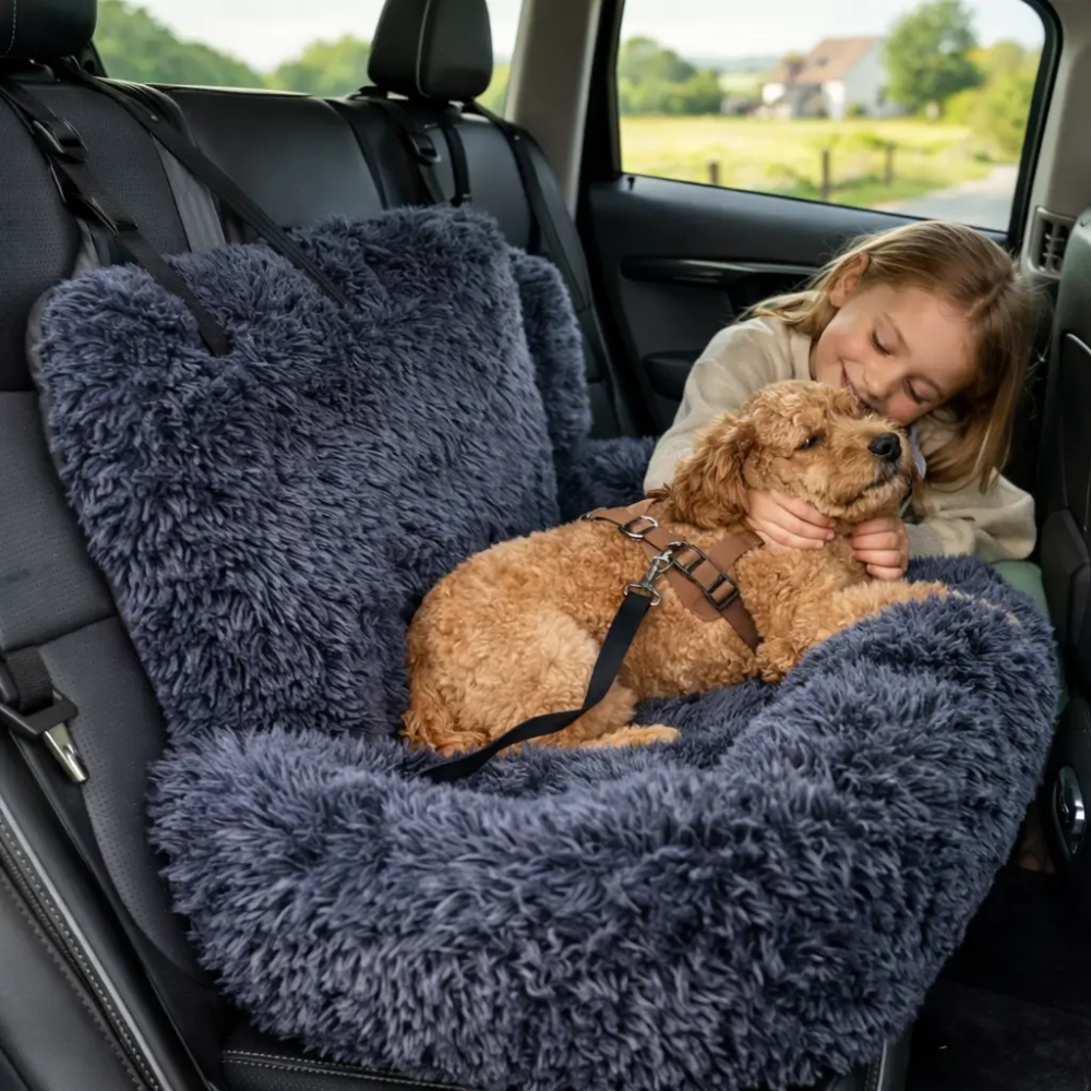 Dog Car Seat Bed – Comfortable Travel Booster for Small Dogs