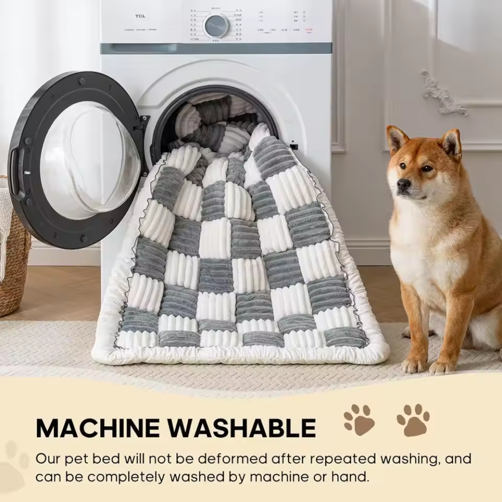 Dog Car Seat Bed – Plush Warm Travel Cushion for Medium Dogs