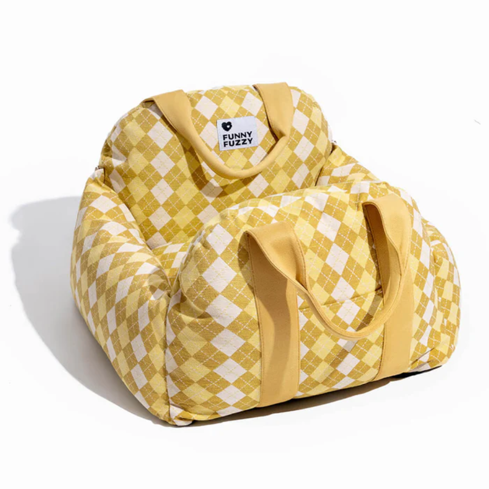 Dog Car Seat Bed – Waterproof Travel Booster for Small Dogs