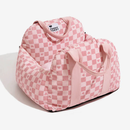 Dog Car Seat Bed – Waterproof Travel Booster for Small Dogs