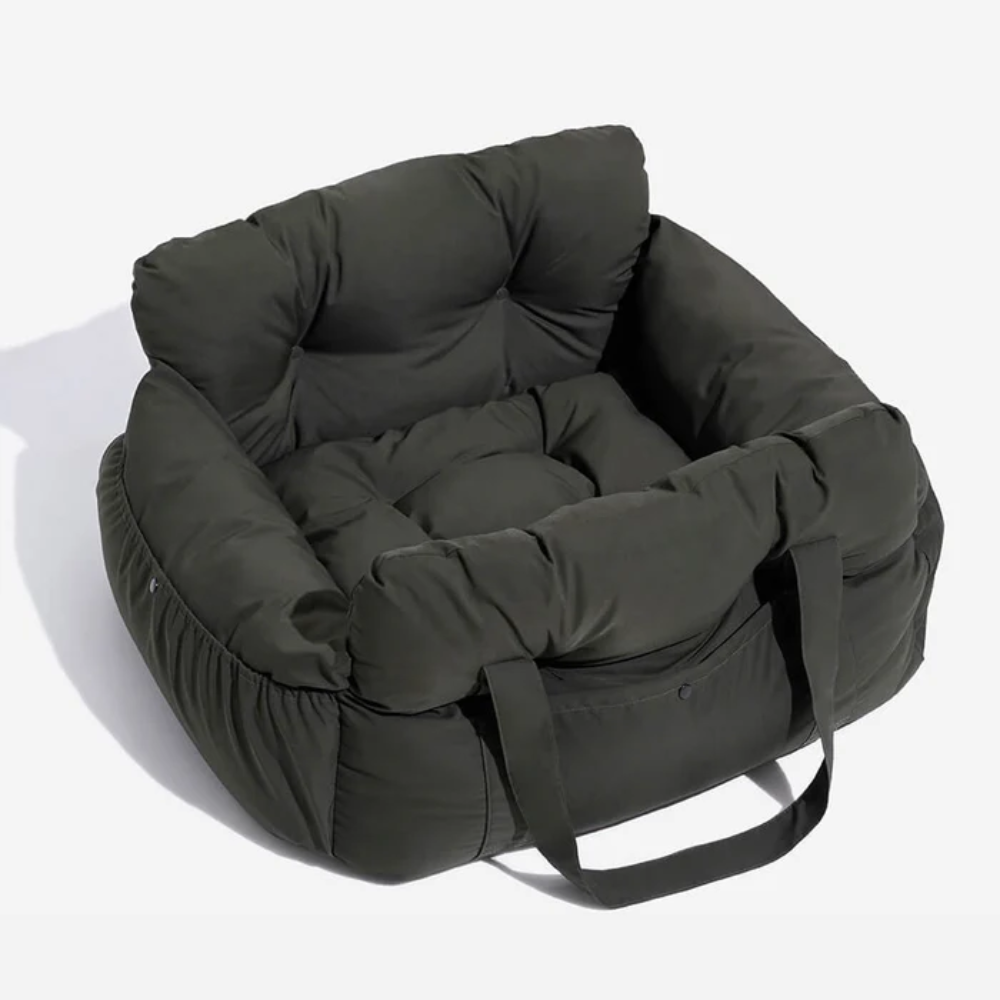 Dog Car Seat Bed – Waterproof Travel Booster for Small Dogs