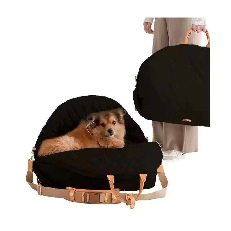 Dog Car Seat for Small Dogs – Washable Travel Carrier &amp; Car Bed