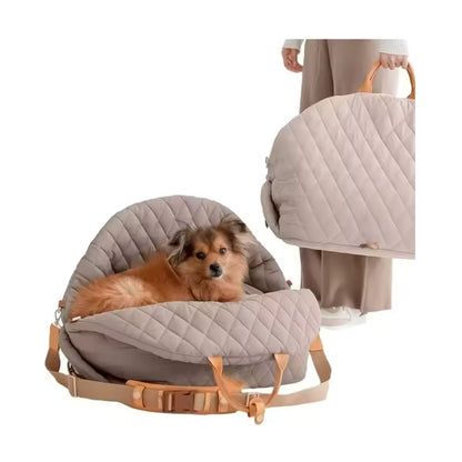 Dog Car Seat for Small Dogs – Washable Travel Carrier &amp; Car Bed