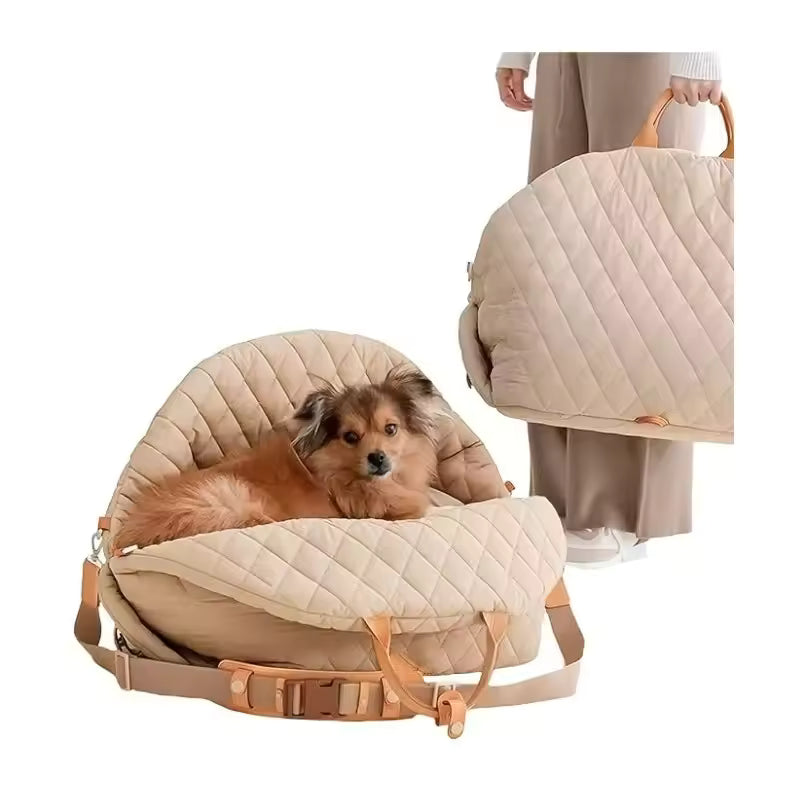 Dog Car Seat for Small Dogs – Washable Travel Carrier &amp; Car Bed