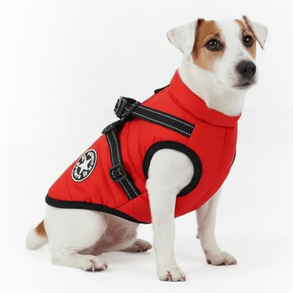 Dog Coat with Integrated Harness Lightweight Adjustable Dog Jacket
