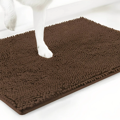 Dog Door Mat for Muddy Paws – Super Absorbent Non-Slip Pet Mat