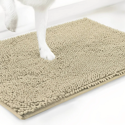 Dog Door Mat for Muddy Paws – Super Absorbent Non-Slip Pet Mat