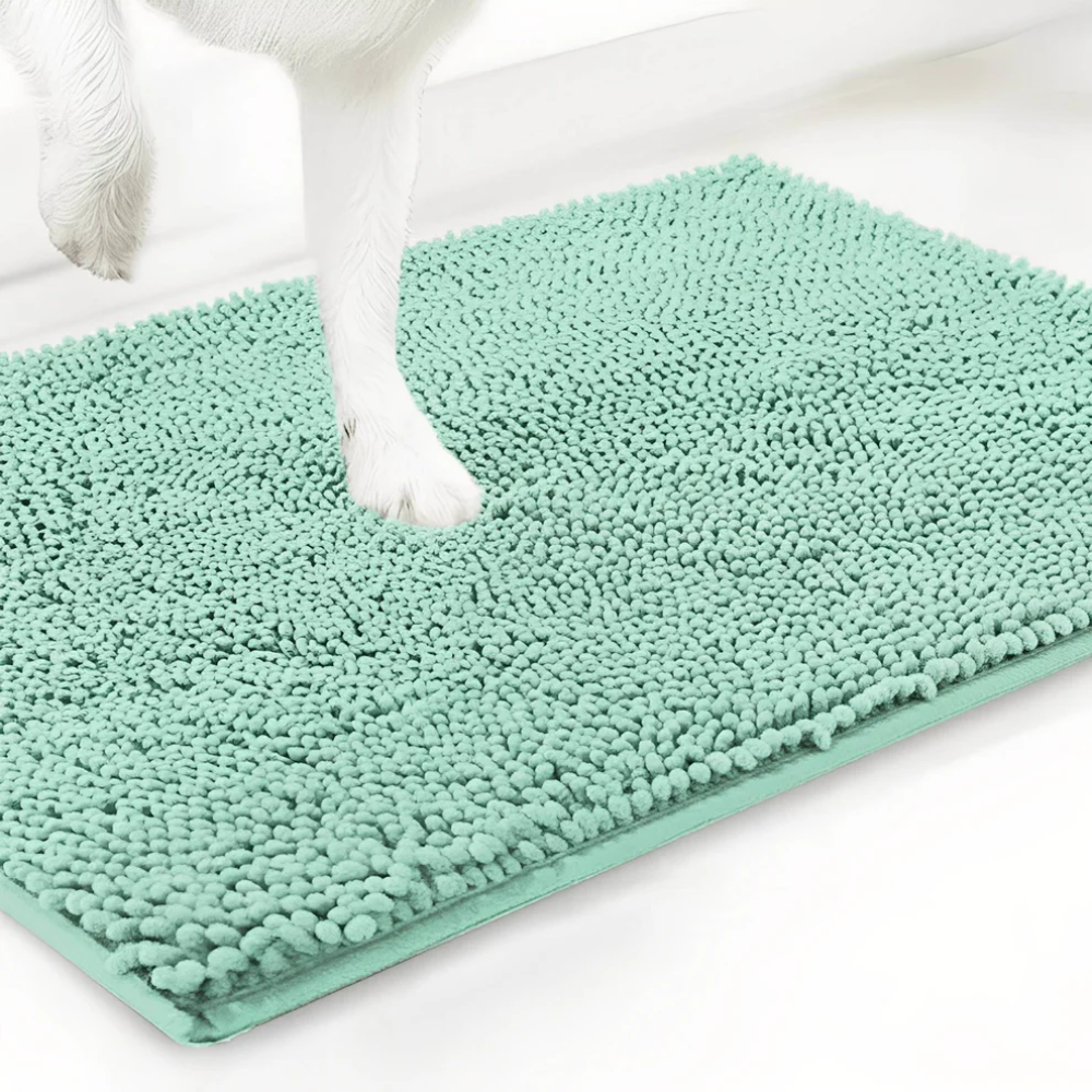 Dog Door Mat for Muddy Paws – Super Absorbent Non-Slip Pet Mat