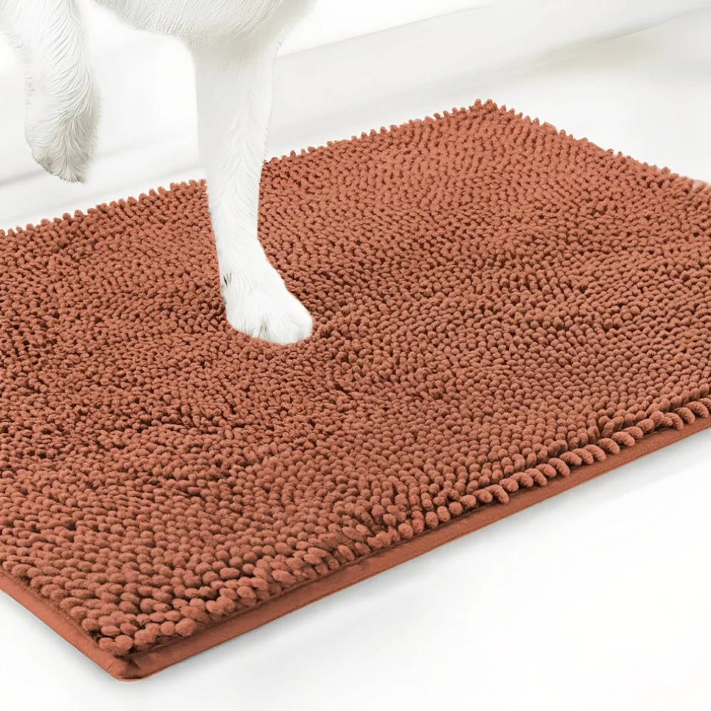 Dog Door Mat for Muddy Paws – Super Absorbent Non-Slip Pet Mat
