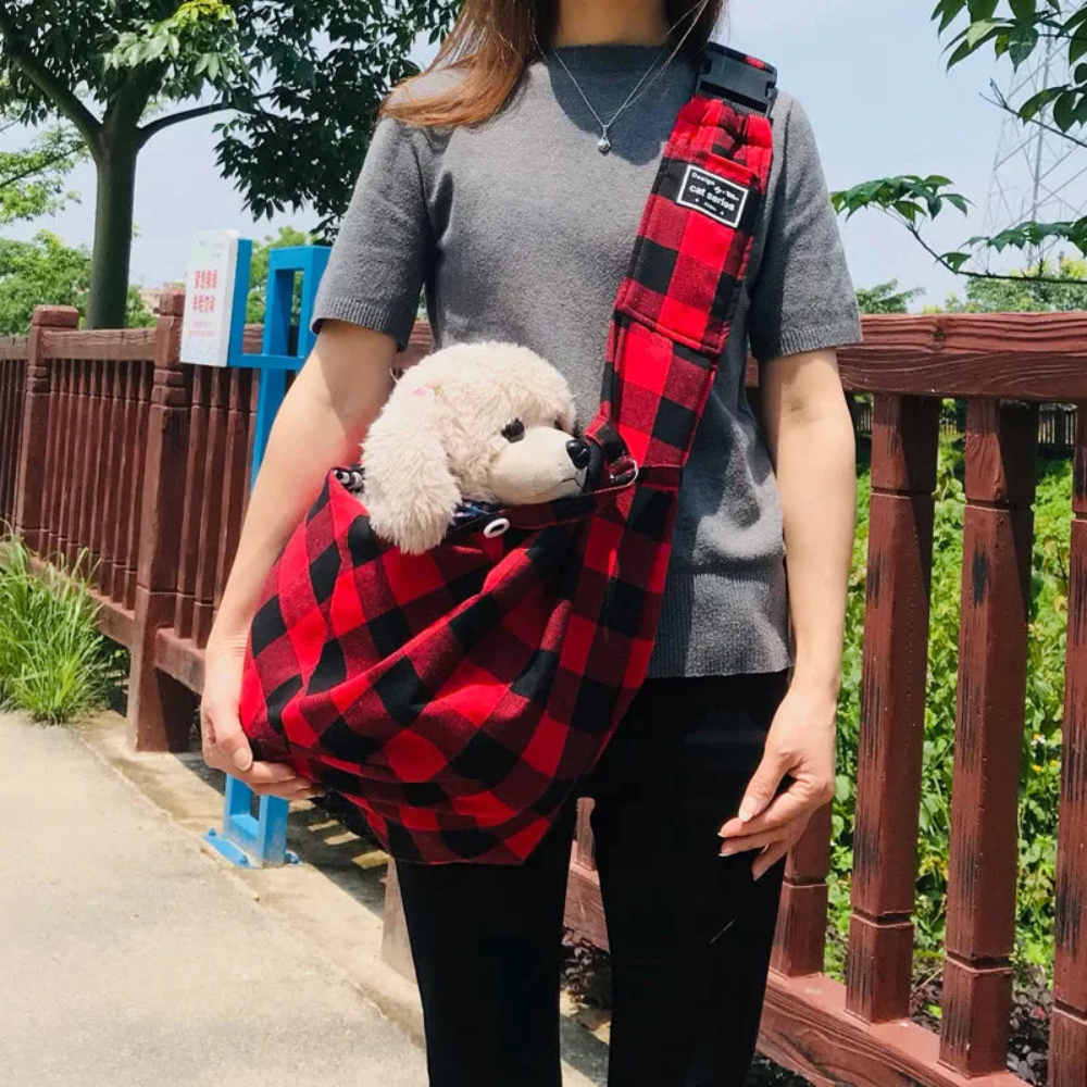 Dog Sling Carrier Bag – Padded Hands-Free Pet Carrier for Small Dogs