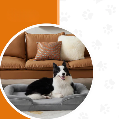 Dog Sofa Bed with Washable Cover &amp; Supportive Foam