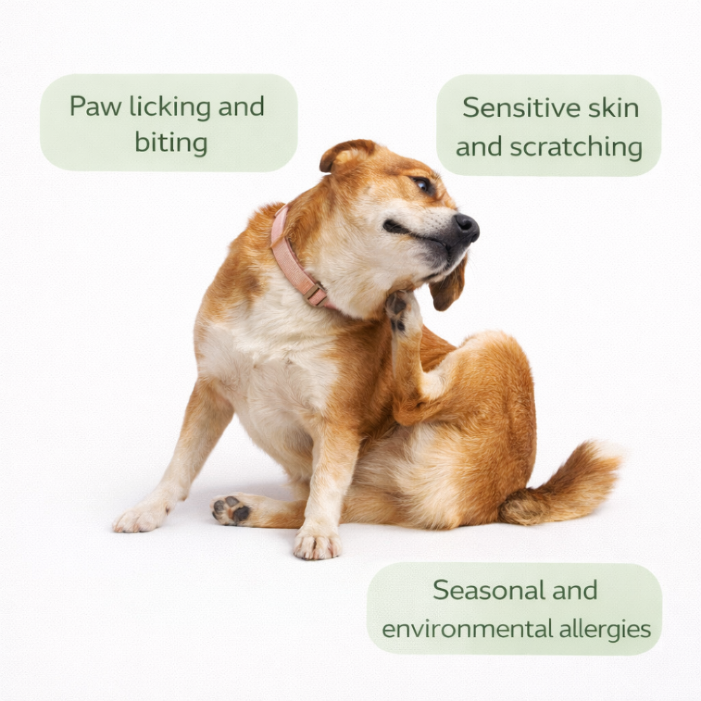 Skin Support Supplement Tablets for Dogs | After Meal Use