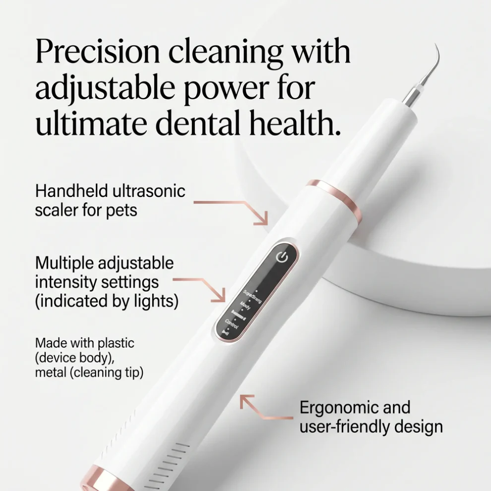 Dog Teeth Cleaning Tool – Ultrasonic Tartar Remover for Home Dental Care