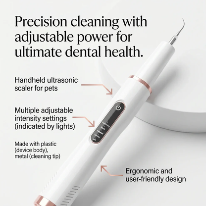 Dog Teeth Cleaning Tool – Ultrasonic Tartar Remover for Home Dental Care